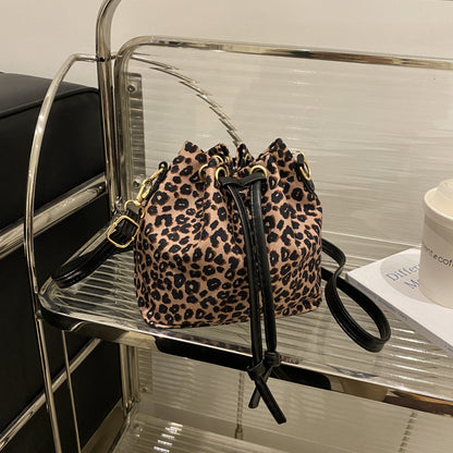 Stylische Leopardenmuster Eimer Tasche