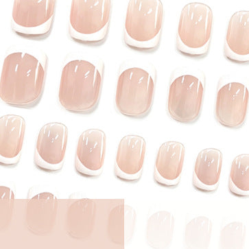 Elegantes French Tip Acrylnagel-Set Brehn
