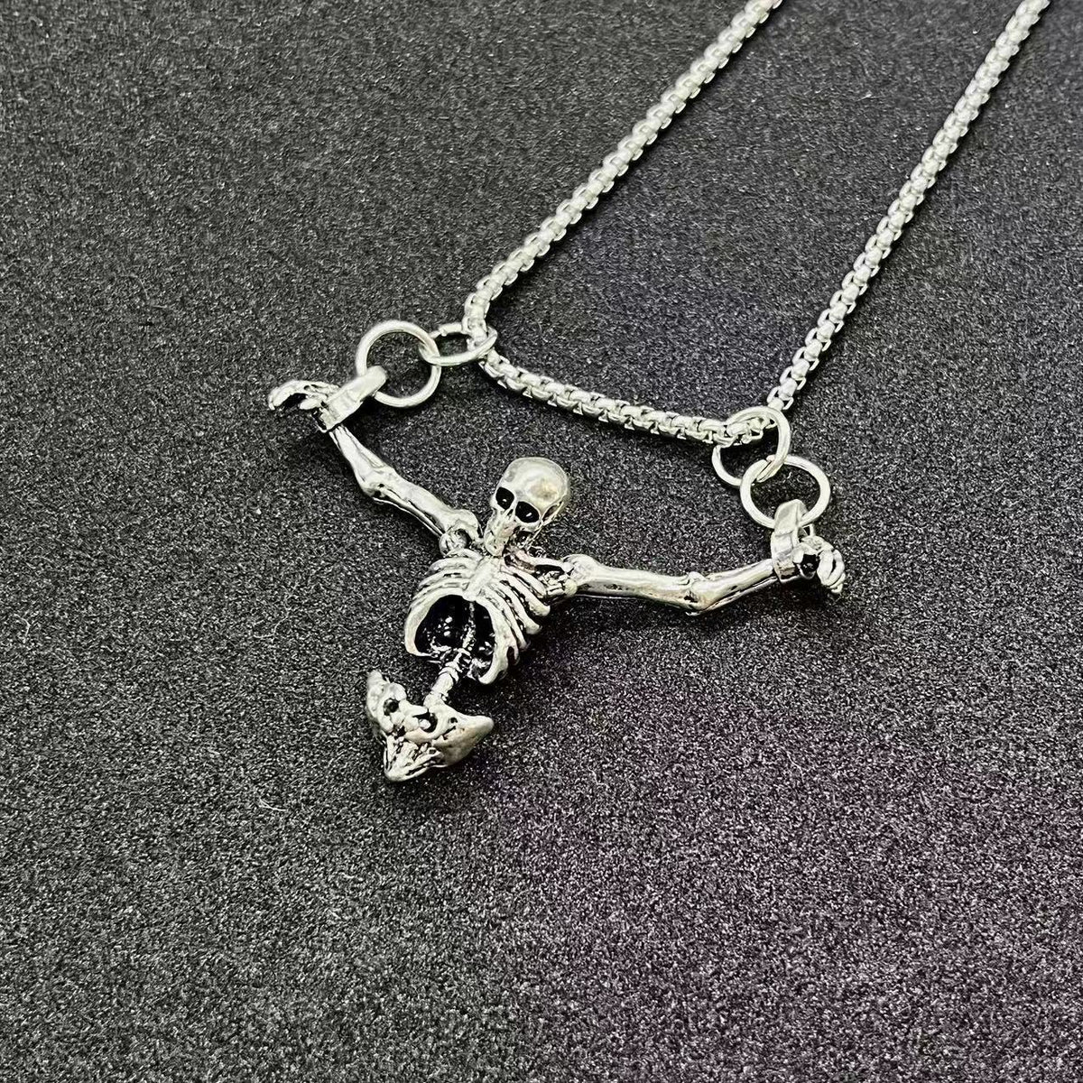 Skeleton Anhänger Halskette Brehn