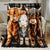 Weiche Cartoon-Dackel-Themen-Fleece-Decke