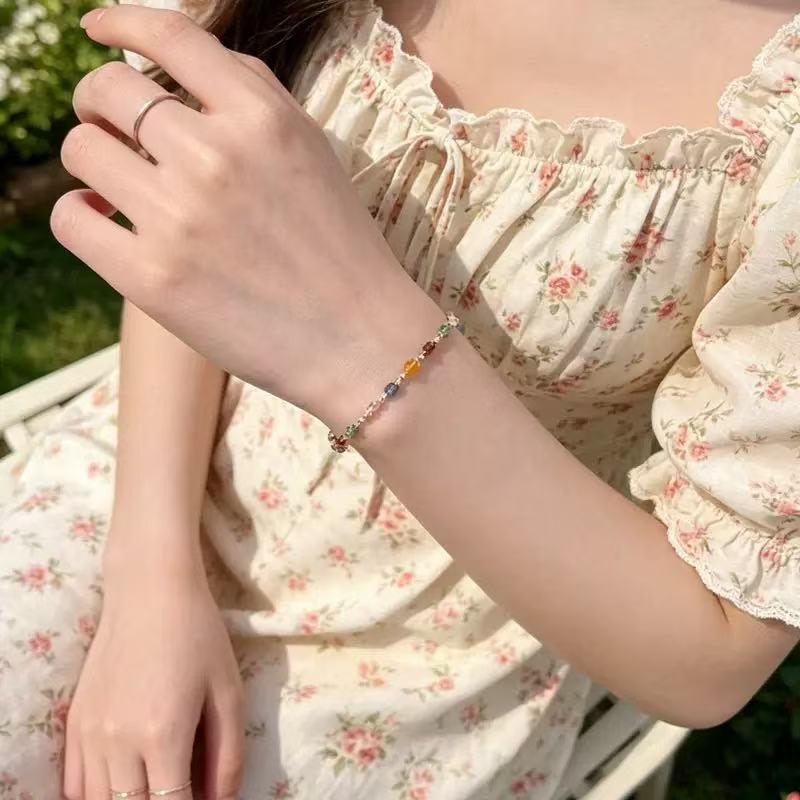 Bunte Charm Perlenarmband Brehn