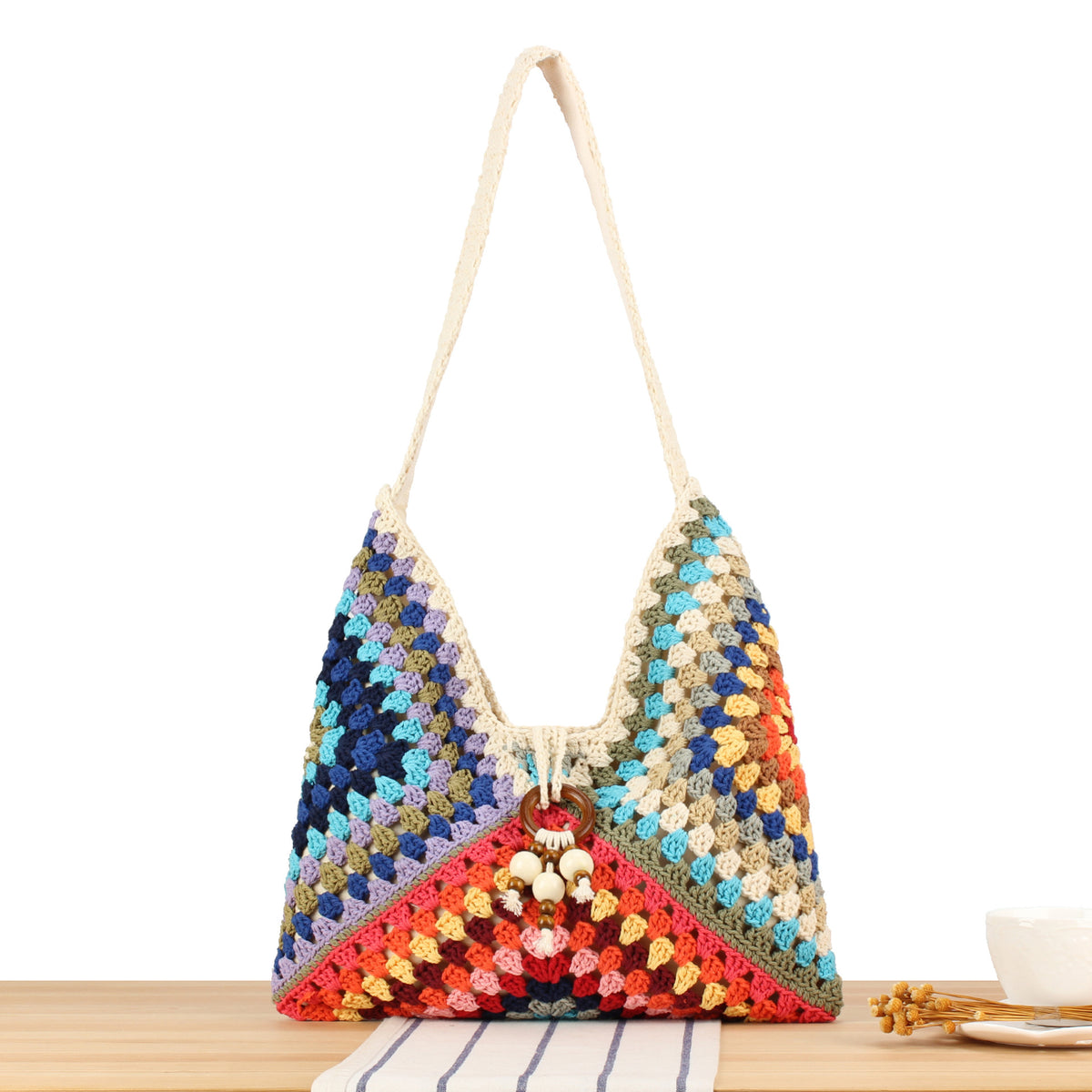 Handgefertigte Makramee Schultertasche Brehn