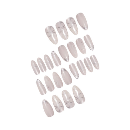 Elegante Stiletto Press-On Nagelkunst mit glänzendem Finish Brehn
