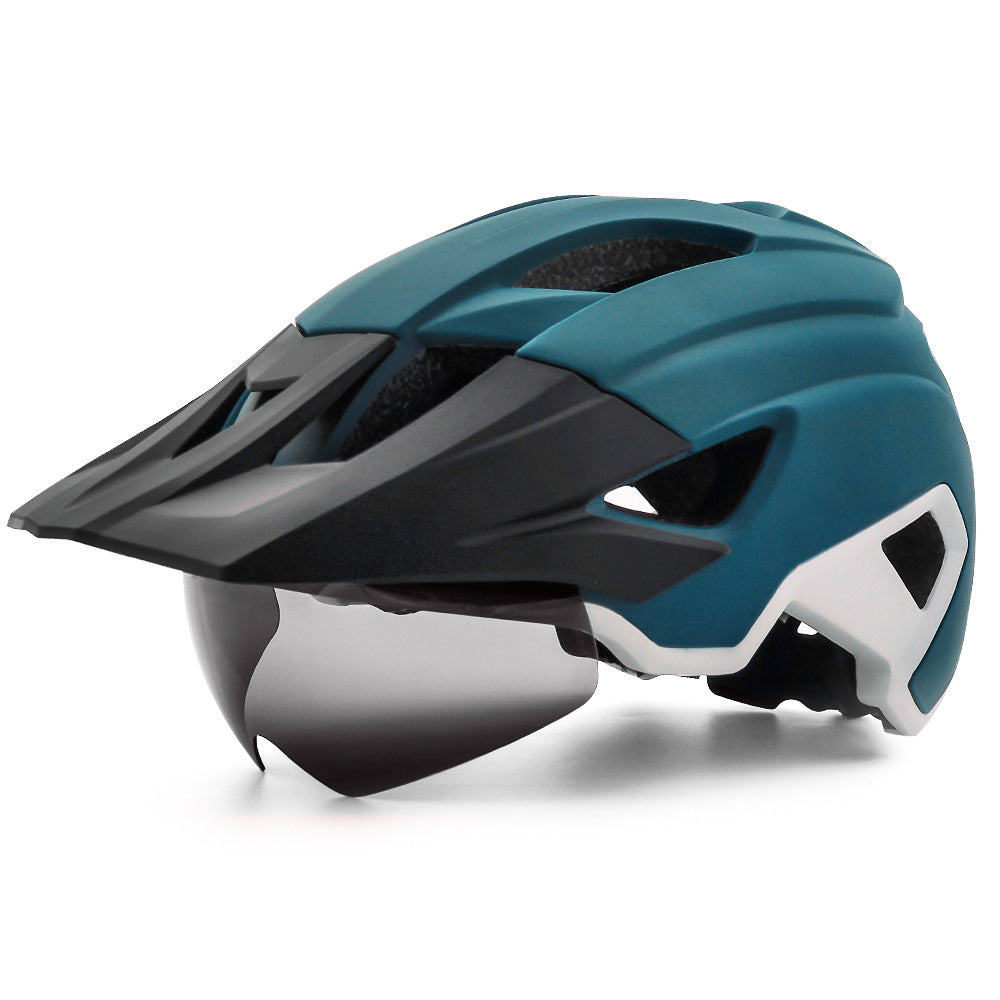 Fortgeschrittener Mountainbike-Helm mit integriertem Visier Brehn