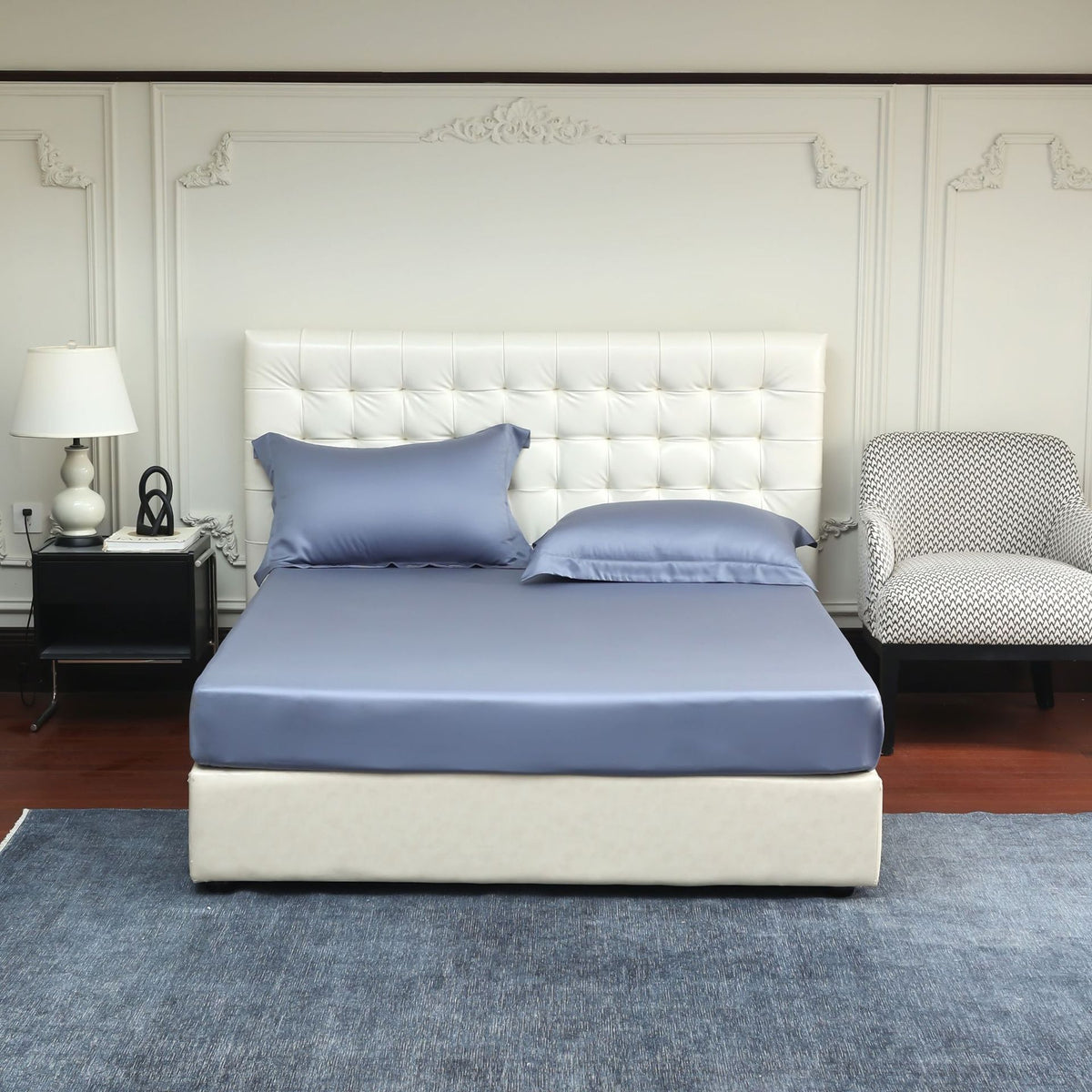 Luxuriöses Satin-Spannbettlaken-Set mit seidig-glattem Finish