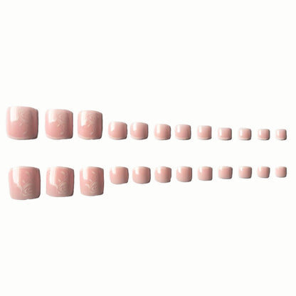 Elegante Nagelkunst Pediküre