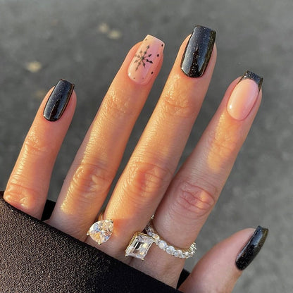 Kunstnagelset mit festlichem Winterthema Brehn