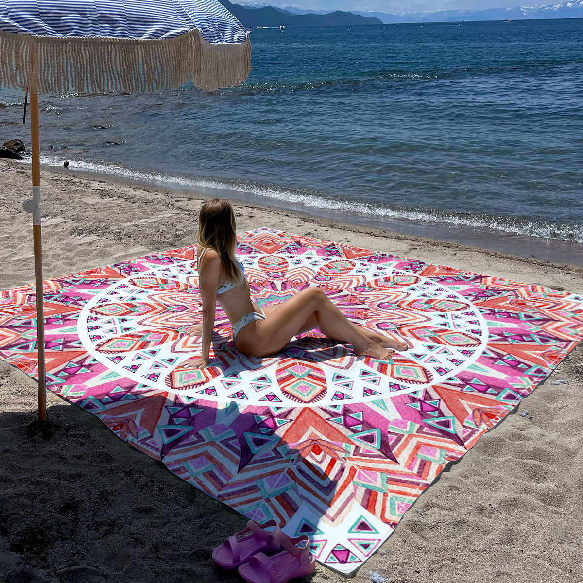 Mandala Design Strandmatte Brehn
