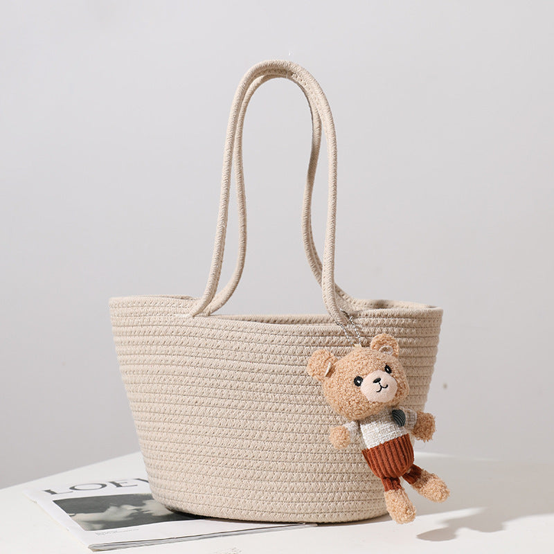 Damen Handgefertigte Strandtasche im modernen Makramee-Stil Brehn