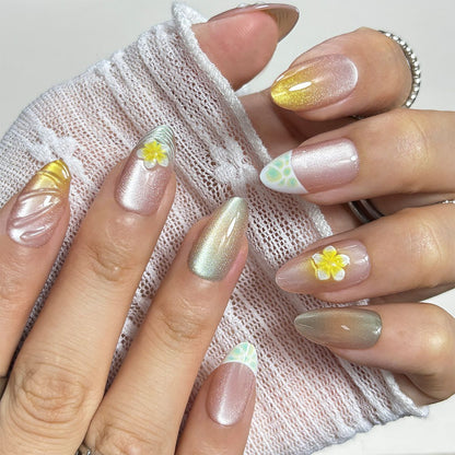 Florale Kunst Press-On Nagelspitzen Brehn