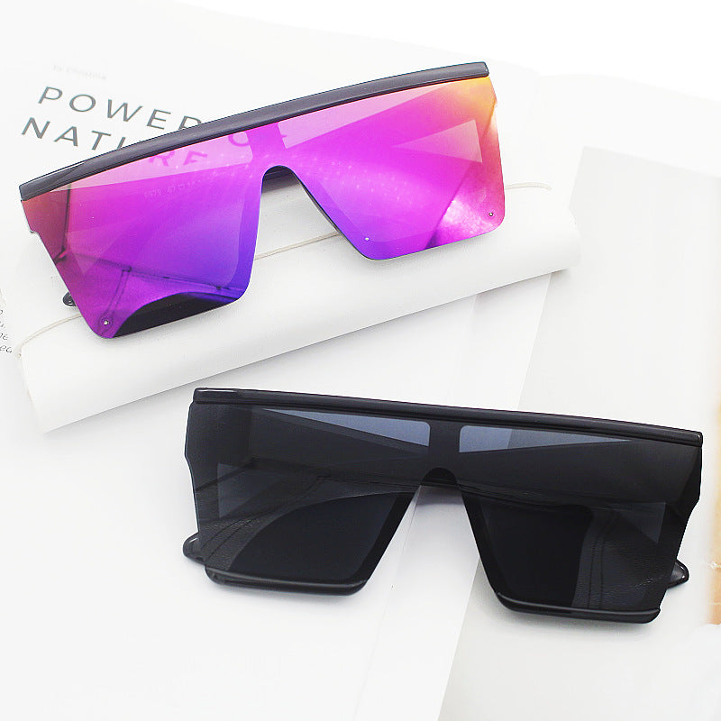 Damen Sportliche Sonnenbrille im trendigen Shield-Design Brehn