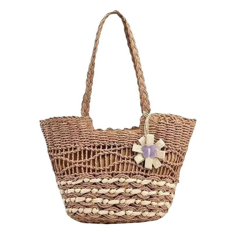 Geflochtene Bast-Strandtasche Brehn
