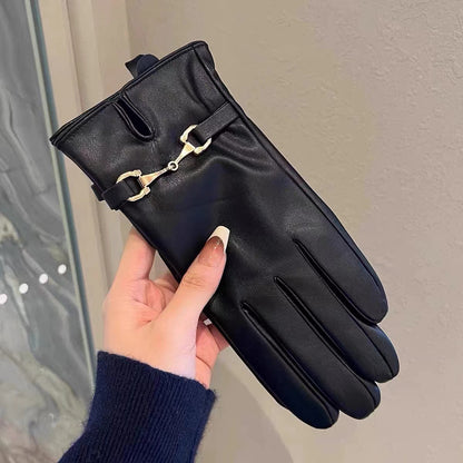 Luxuriöse Leder-Touchscreen-Handschuhe Brehn