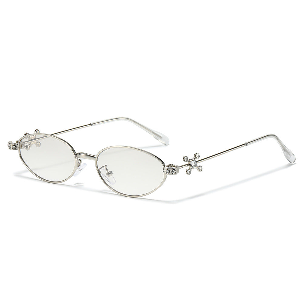 Elegante mit Strass verzierten Cateye-Sonnenbrille Brehn