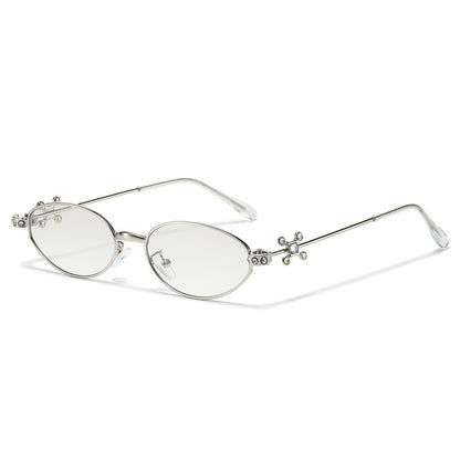 Elegante mit Strass verzierten Cateye-Sonnenbrille Brehn