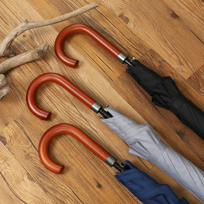 Damen Eleganter Stockschirm mit ergonomischem Griff Brehn