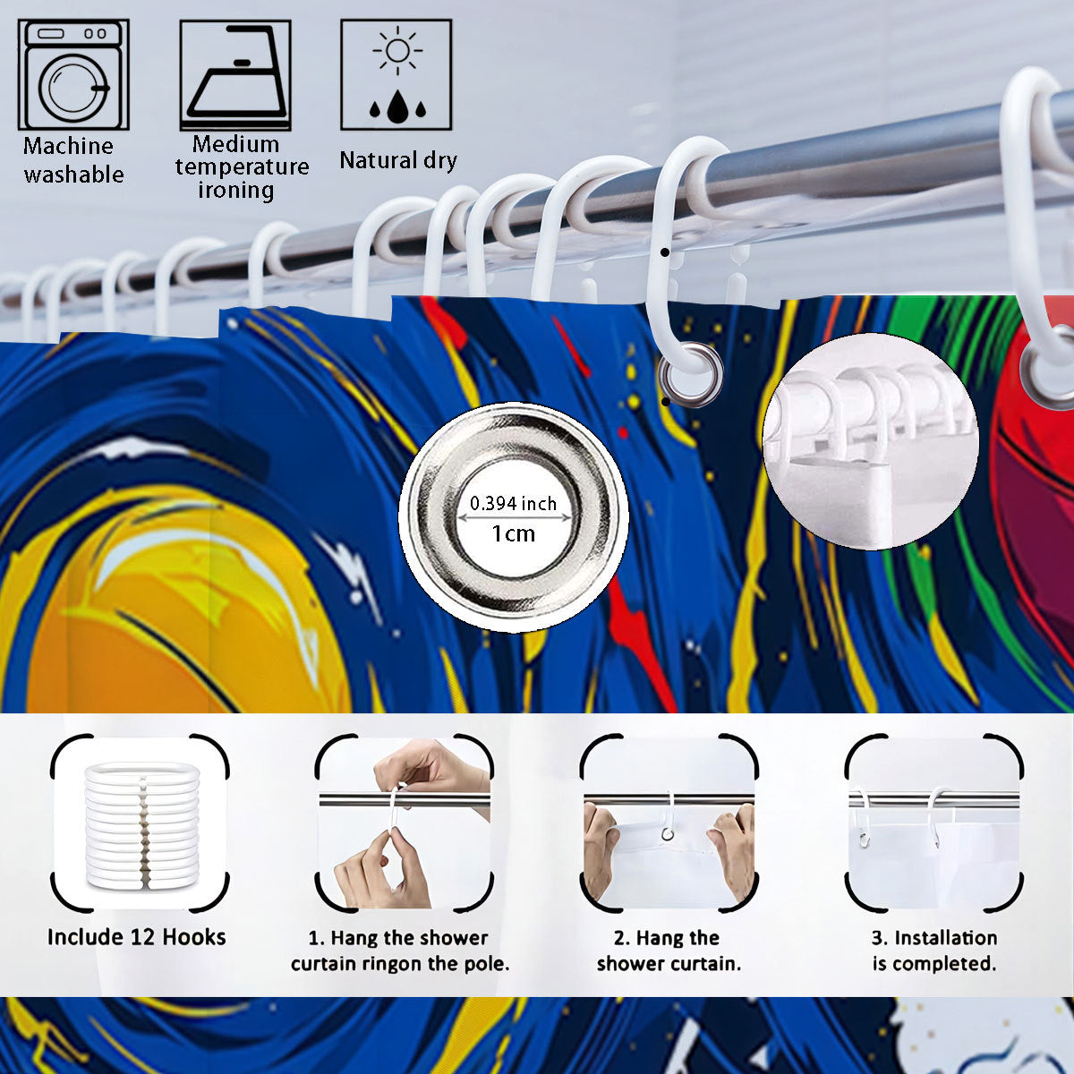 Kreatives Universum-Themen Badezimmer-Set Brehn