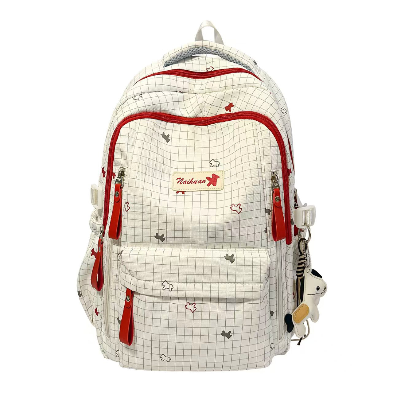 Stylischer Rucksack mit kariertem Muster Brehn