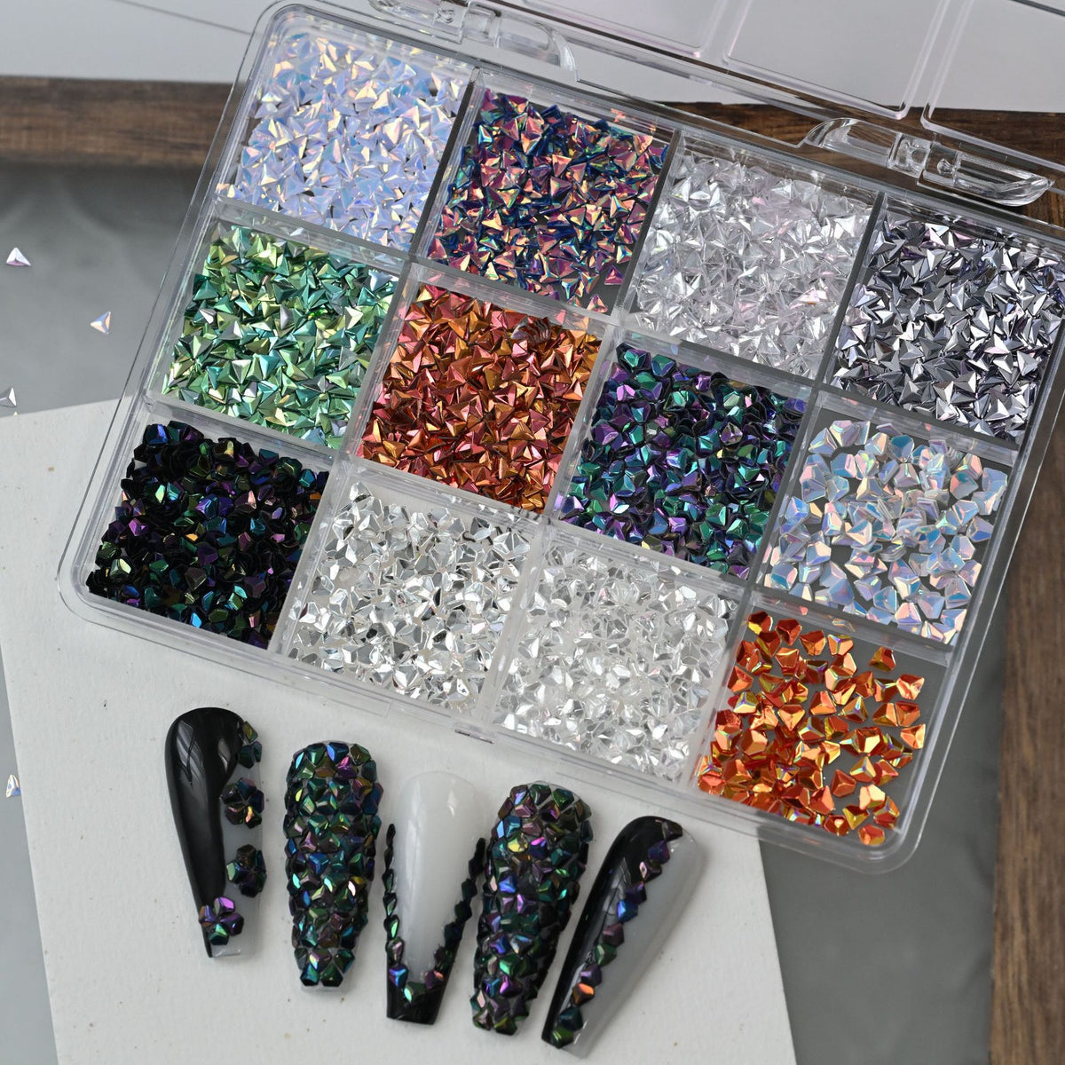 Nagelkunst Rhinestone Gem Bastelset