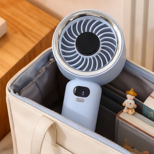 Damen Tragbarer USB Tischventilator mit digitaler Steuerung und flexiblem Neigungsmechanismus Brehn