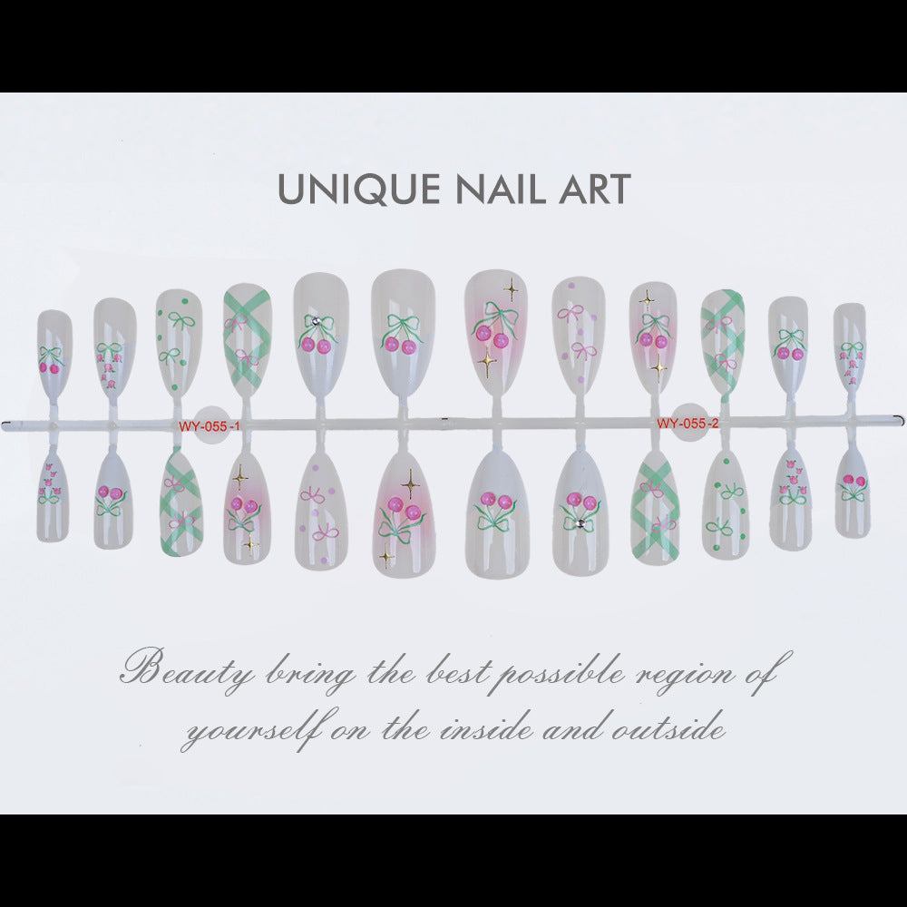 Elegantes Blumendesign Kunst Aufkleber Nagel Set Brehn
