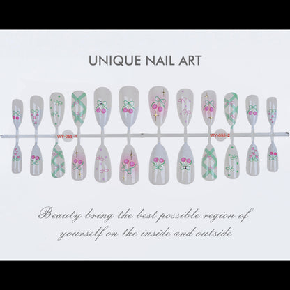 Elegantes Blumendesign Kunst Aufkleber Nagel Set Brehn