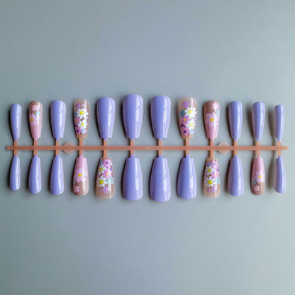 Florales Acryl-Nagelkunst-Kit
