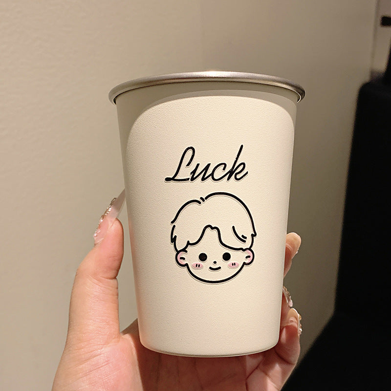 Keramiktasse mit Fröhlichem Gesichtsmotiv Brehn