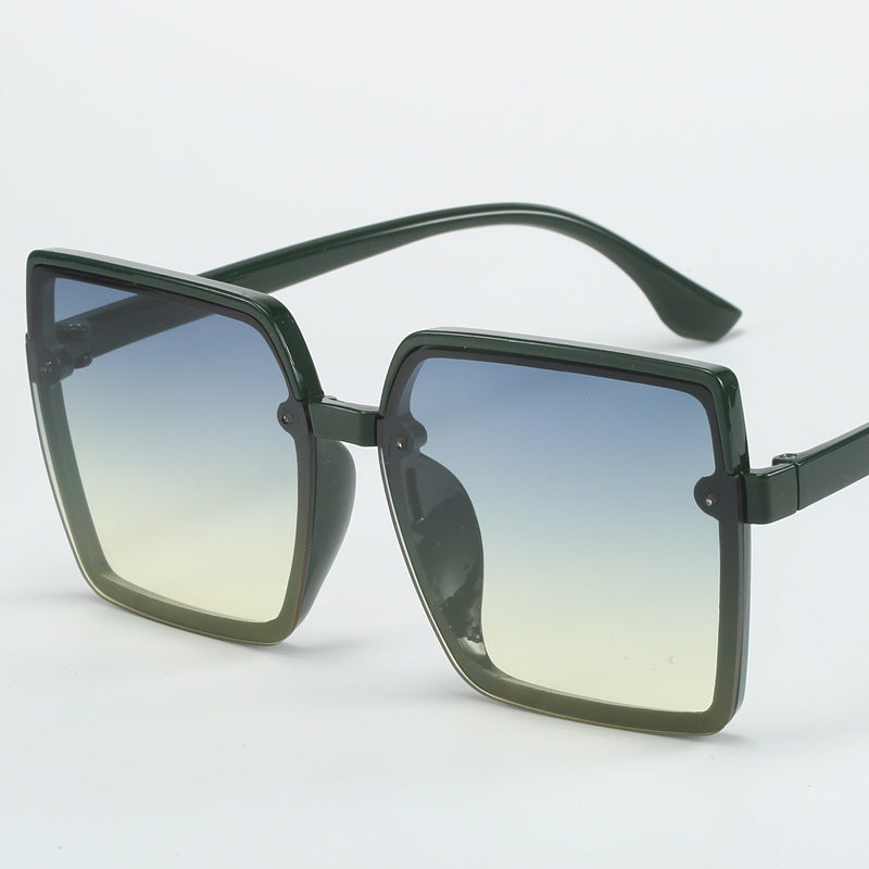 Damen Oversized Sonnenbrille mit quadratischem Rahmen Brehn