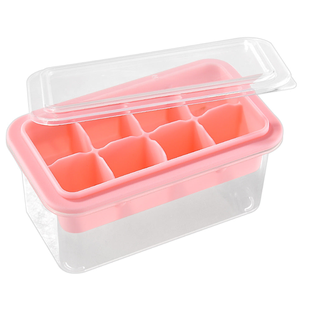 Silikon-Eiswürfelform mit Praktischem Deckel Brehn