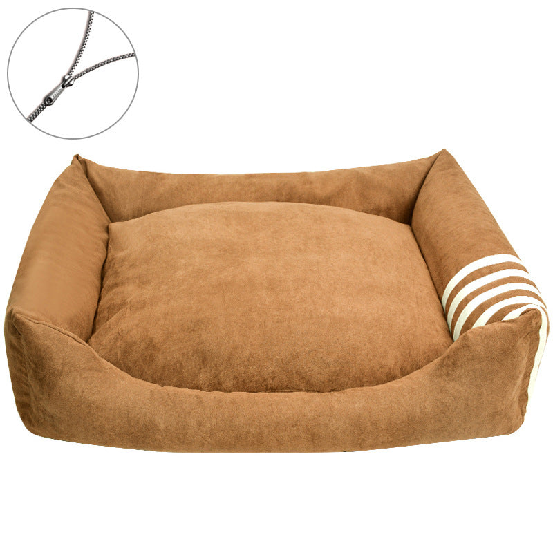 Gemütliches Rückenkissen-Hundebett