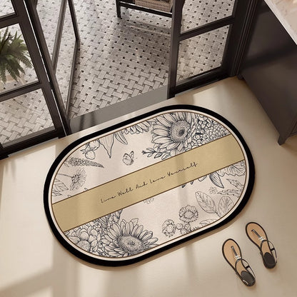 Floral Gestickte Badematte Brehn
