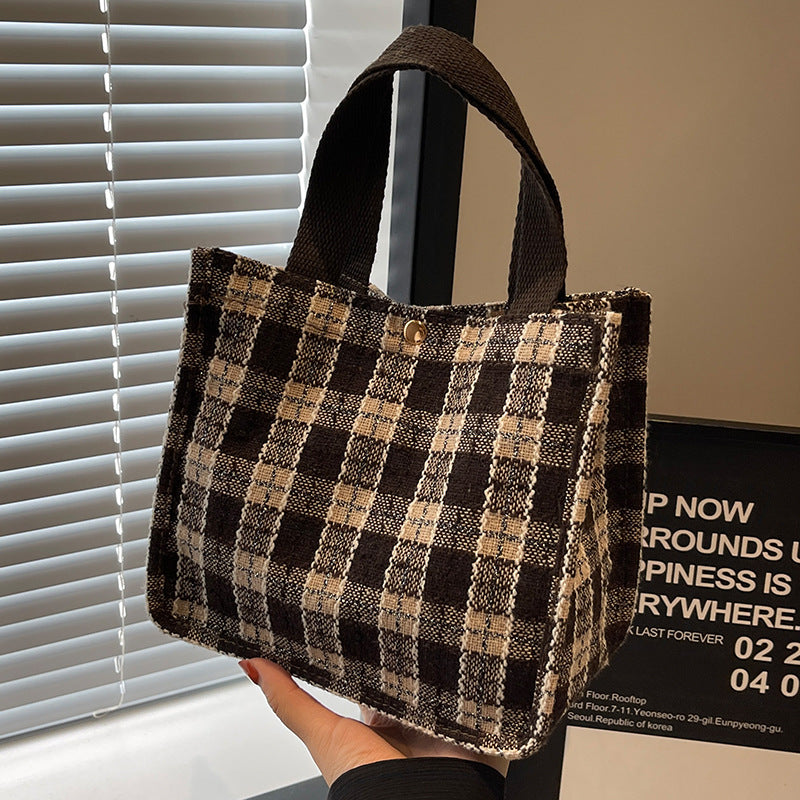 Modischer Karoschultertasche