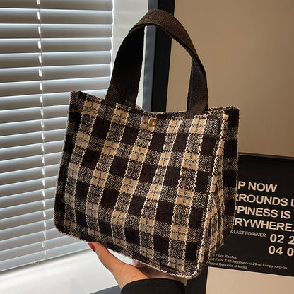 Modischer Karoschultertasche