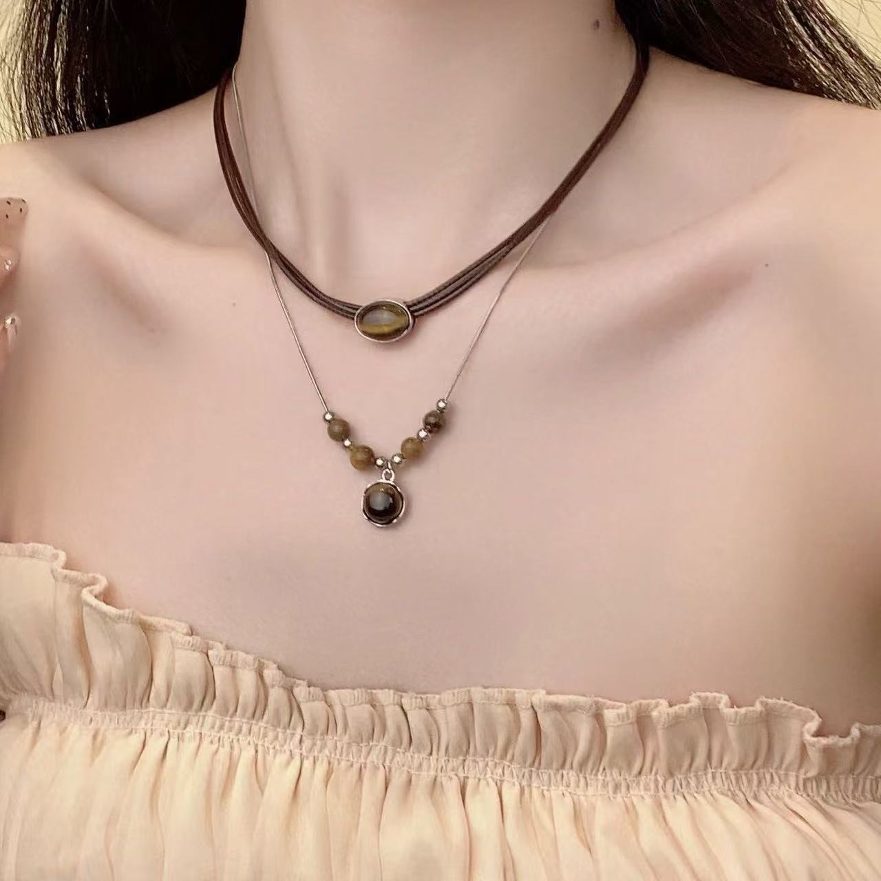 Tiger Eye Anhänger Necklace Brehn