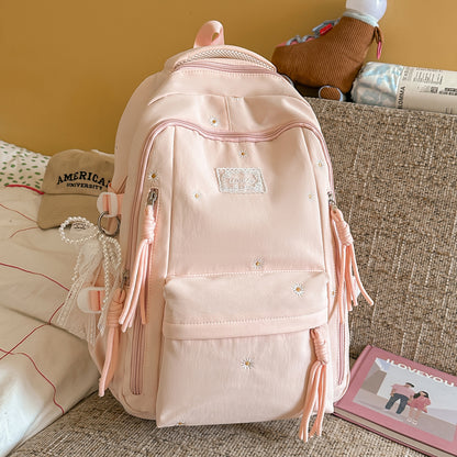 Blumengeschmückter Rucksack