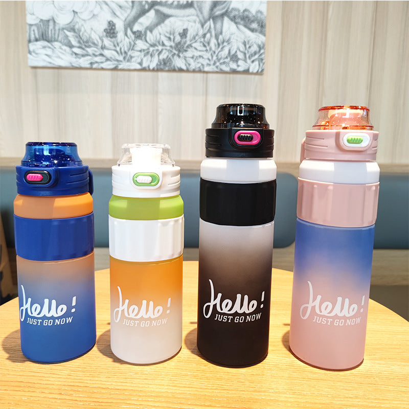 Damen vielseitige Trinkflasche mit innovativem Klappdeckel Brehn