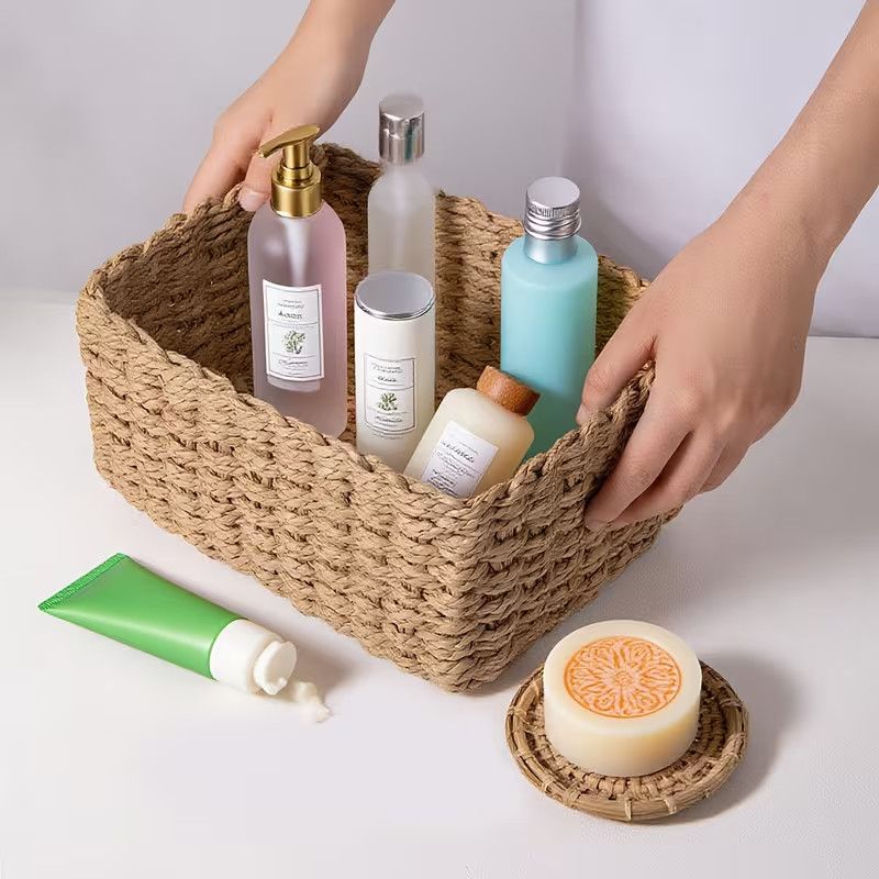 Naturfaser Aufbewahrungskörbe