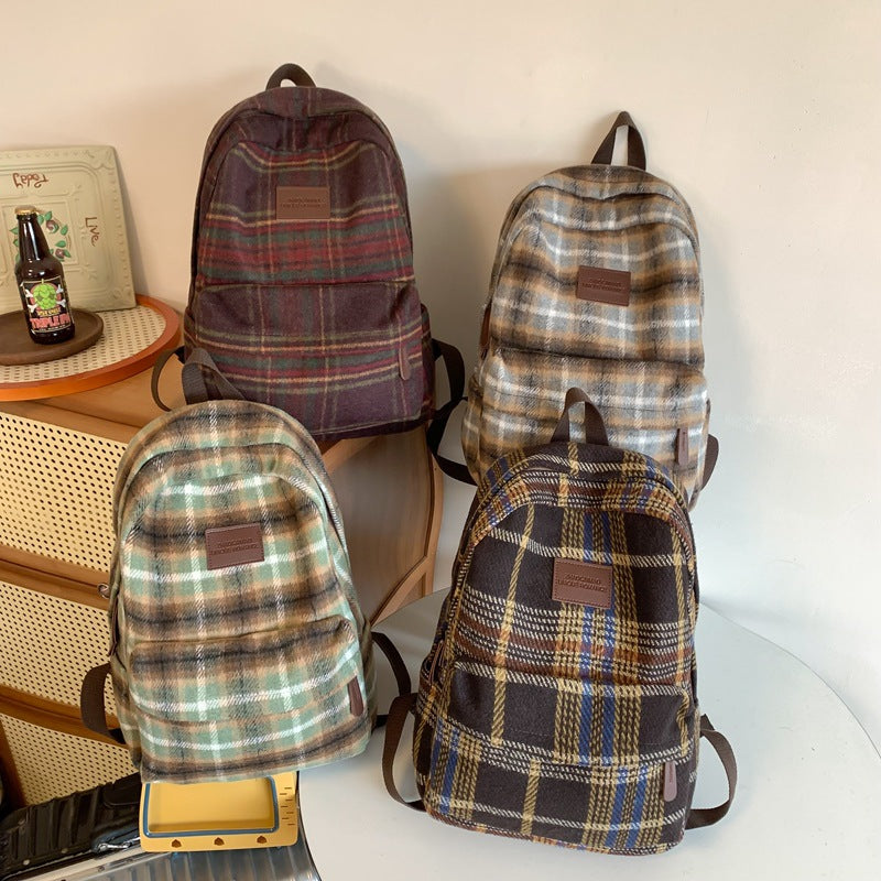 Stylische Karierte Rucksack Brehn
