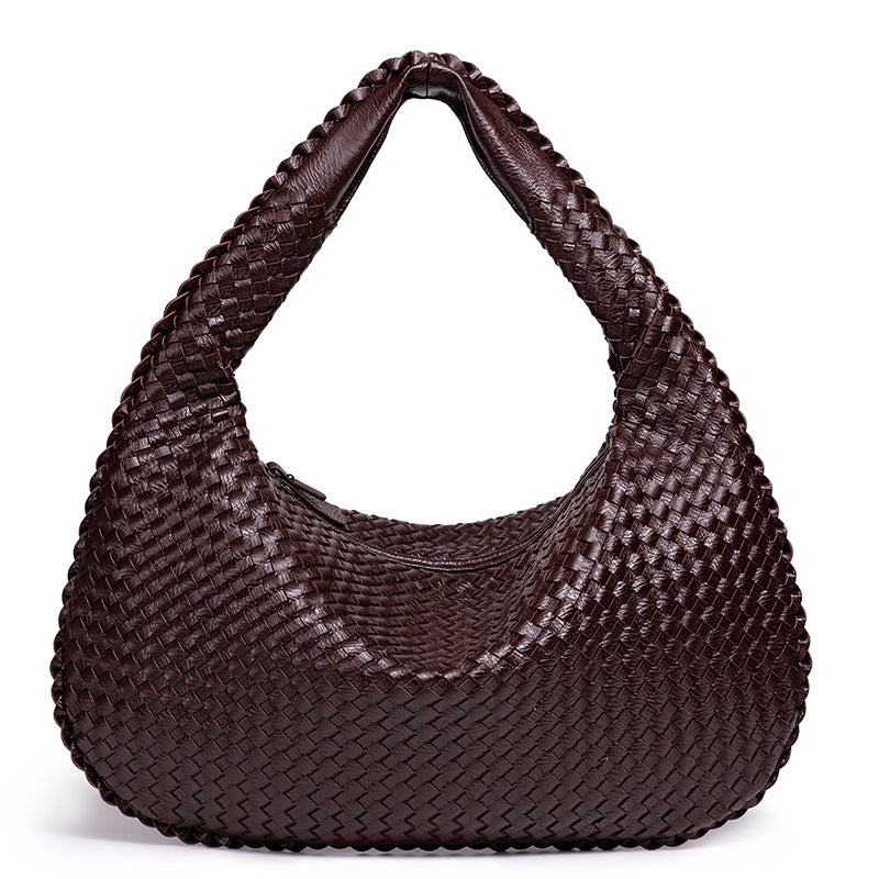Handgefertigte Gewebte Leder Hobo Tasche Brehn