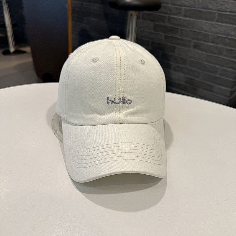 Unisex Casual Baumwoll-Baseballmütze mit gestickter Botschaft Brehn