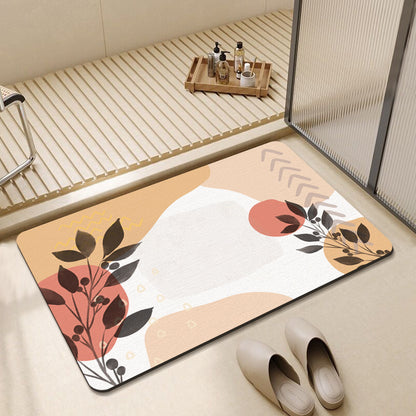 Abstract Floral Design Badmatte Brehn