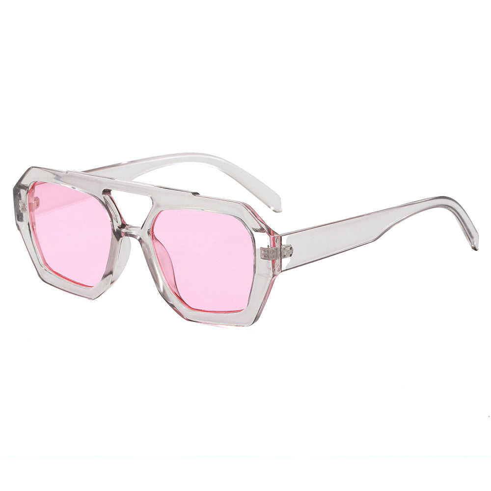 Damen geometrische Sonnenbrille im extravaganten Design Brehn
