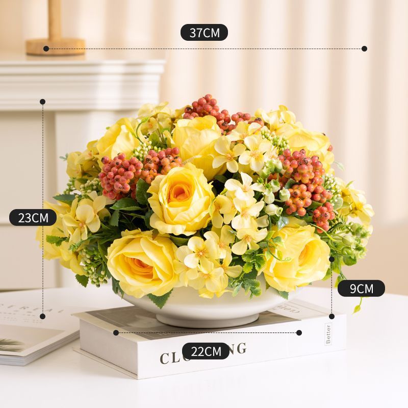 Lebensechte dekorative Blumenmittelstück