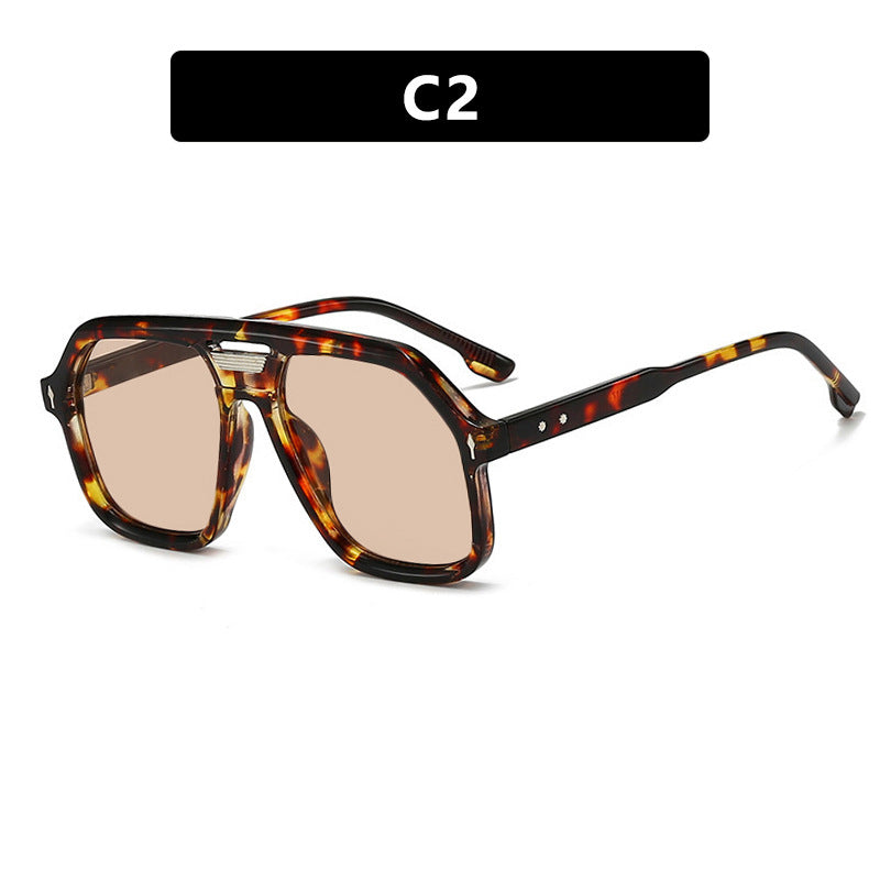 Damen oversized Sonnenbrille mit polygonalem Rahmen und UV-Schutz Brehn