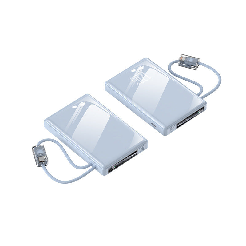 Tragbare Powerbank mit Integrierten Kabeln und Hochmoderner Schnellladefunktion Brehn