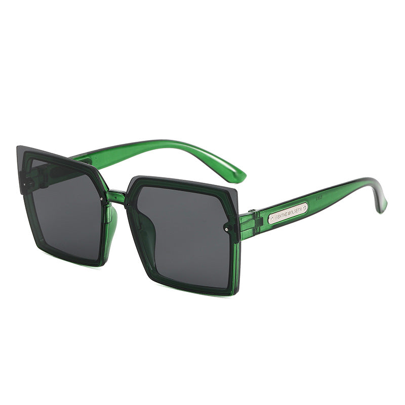 Damen Modische quadratische Sonnenbrille mit stylischem zweifarbigen Rahmen Brehn