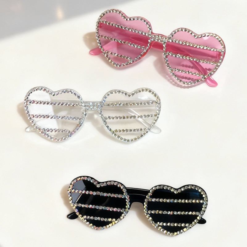 Dekorative Strass-verschönerte herzförmige Sonnenbrille Brehn 1787141270