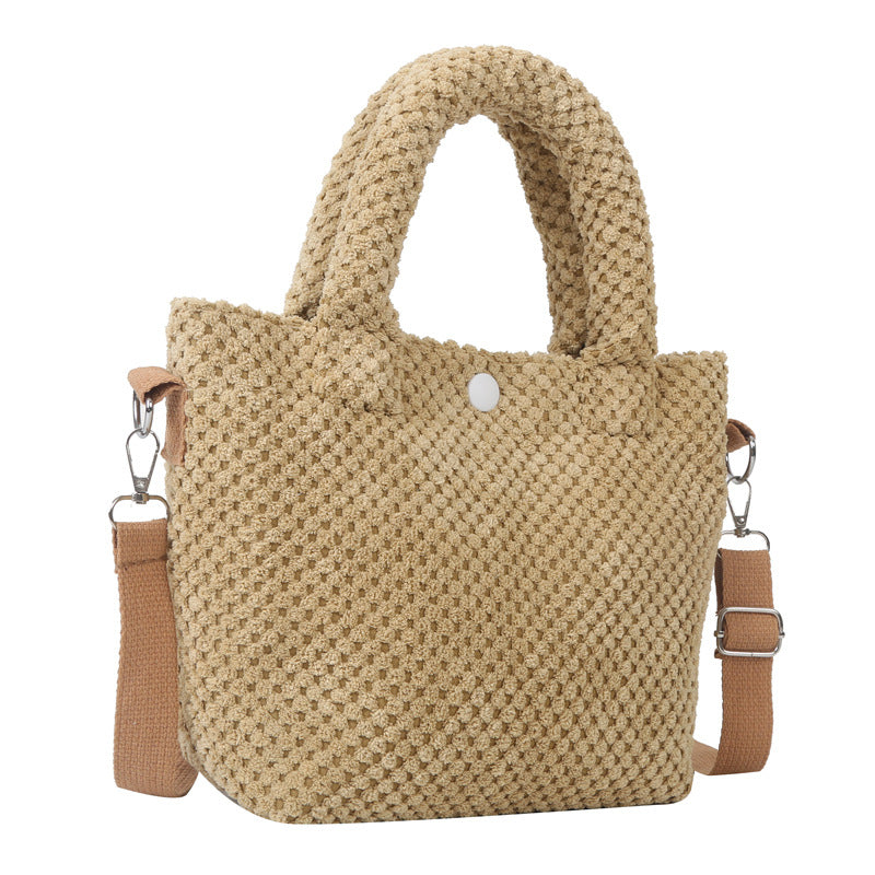 Stylische weiche Stoffhandtasche