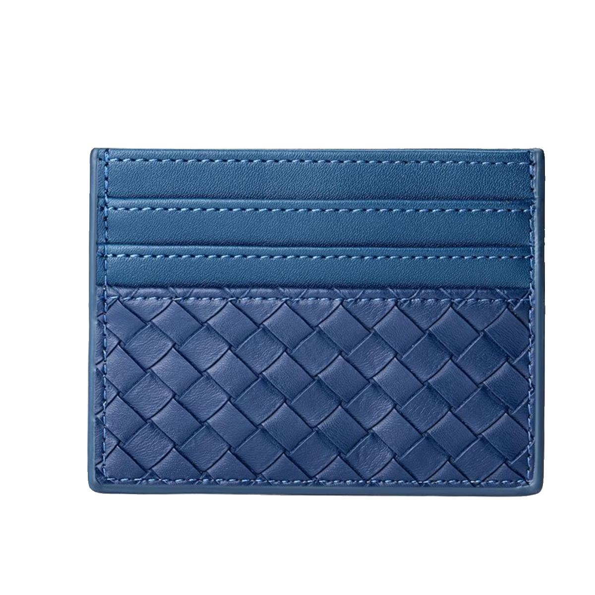Woven Leather Card Holder Brehn